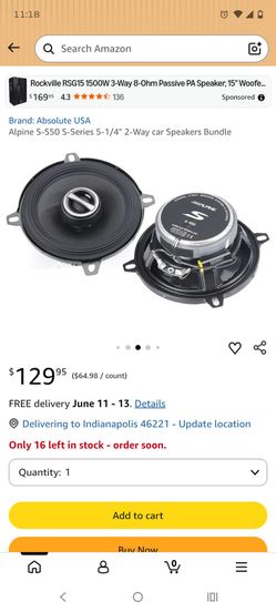 5.25 inch Alpine speakers