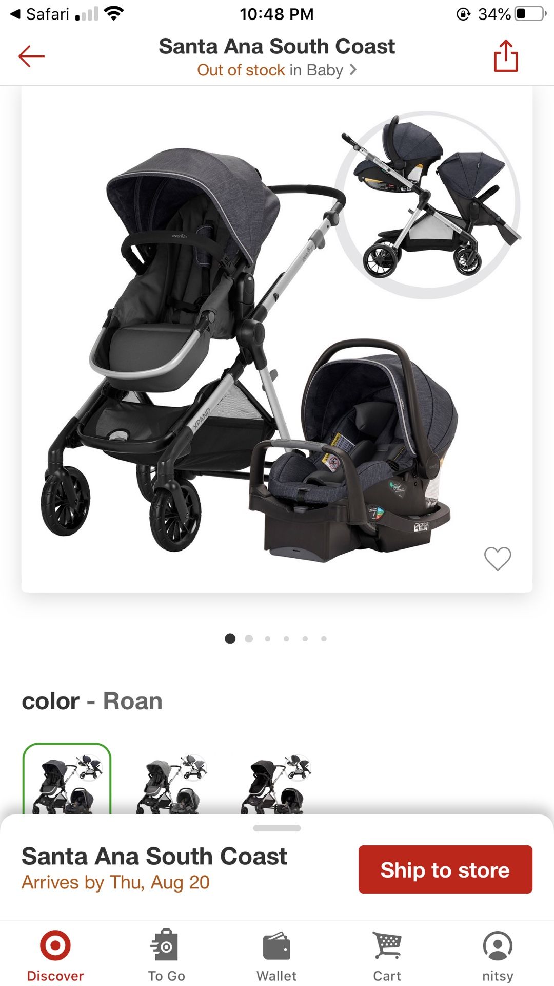 Evenflo double stroller