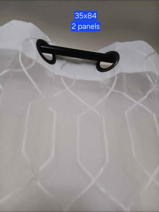 $10 Window Curtains, Two Panels 35x84