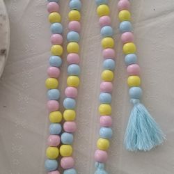 Easter Pastel Beaded Garland 