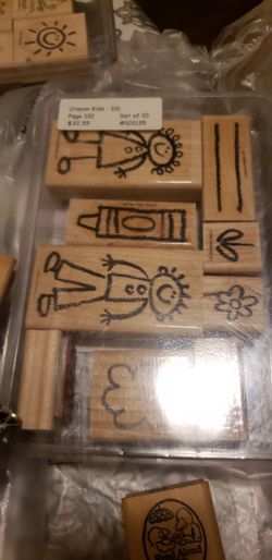 Rubber Ink Stamps (Stick Figure)