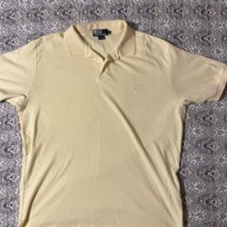Polo by Ralph Lauren Men's Yellow Short Sleeve Shirt Size XL