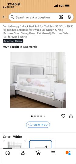 ComfyBumpy 1-Pack Bed Rail for Toddlers