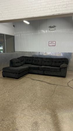 Dark Gray Sectional Couch (Delivery Available)