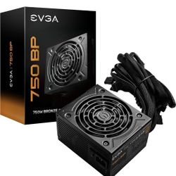 EVGA 750 BP, 80+ Bronze 750W, Compact 120mm Size, Power Supply 100-BP-0750-K1
