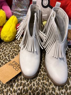 New Frye Women's Short Fringe Bootie