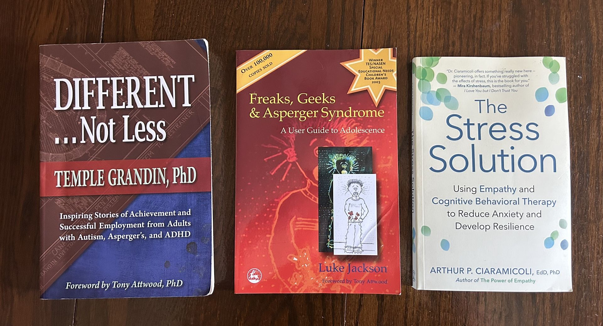 Three Books on Autism/Asberger Syndrome/Anxiety