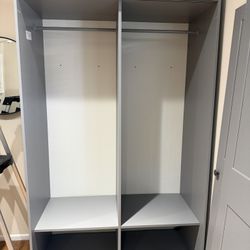 Gray Wardrobe / Storage Cabinet – Sliding Door