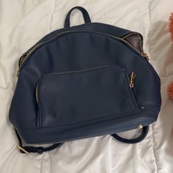 Navy little backpack with small Pocket 