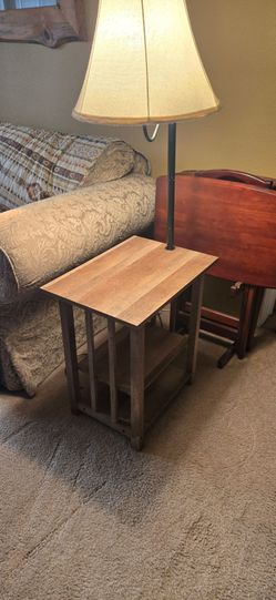 Table and lamp