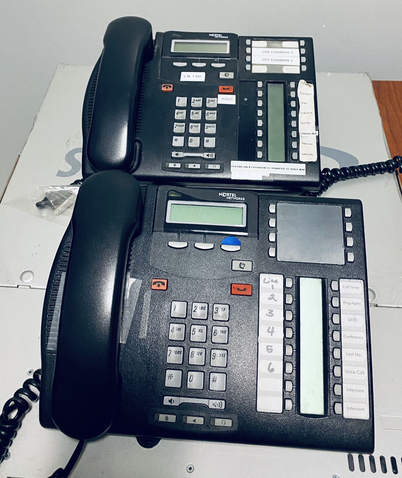 TWO Nortel Desk Phones