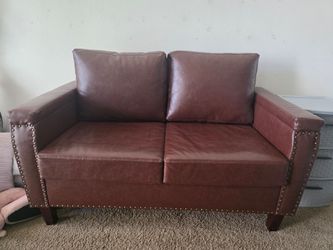 Brown Loveseat