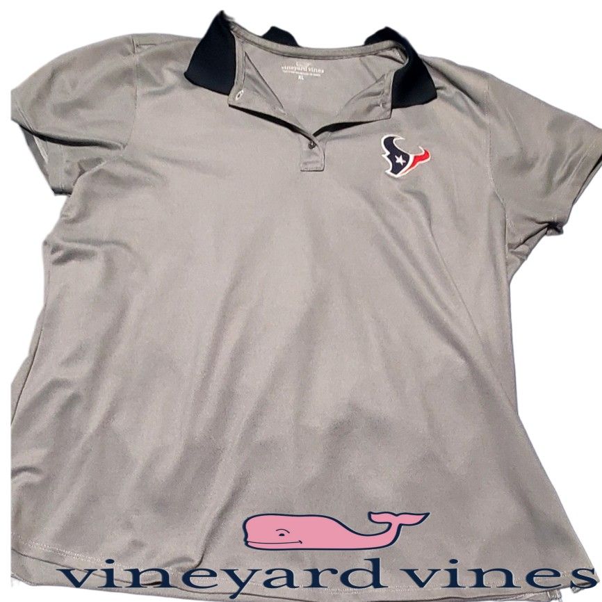 Vineyard Vines XL Texans Shirt (Ladies)