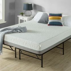 Full Size Zinus 14" Metal SmartBase Tool-Free Assembly Bed Frame, No Box Spring Required