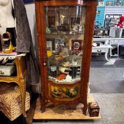 Antique Wooden Curio cabinet from Spain. 