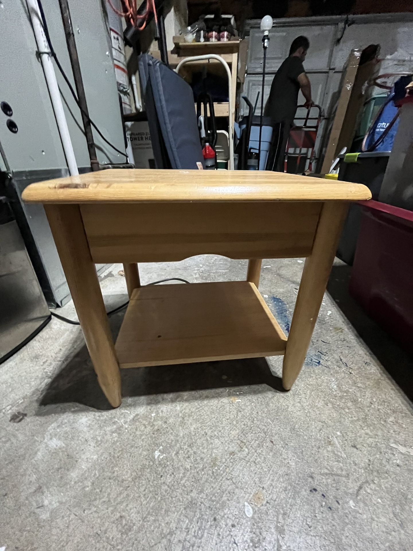 Cute wooden end table