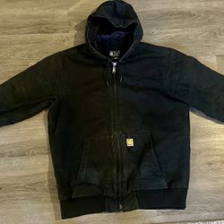 Black Carhartt Work Wear Jacket 
