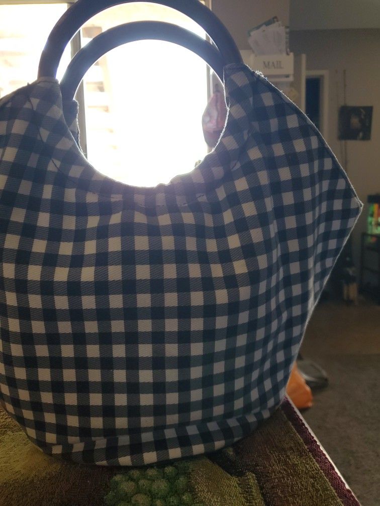 Gingham Tote Bag By DRAPER JAMES