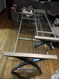 Glass Top Desk 