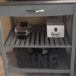 Grey Microwave Stand