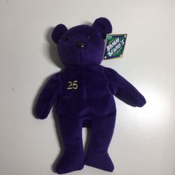 Vtg Bamm Beano's Mark McGuire Bear Plush Stuffed Animal Toy Baseball 25 NWT 90s