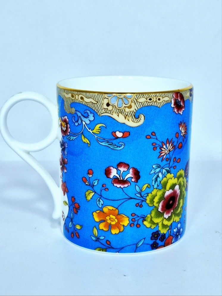 Wedgwood Turquoise Floral Mug
