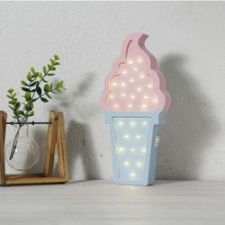 LED Battery Operated Icecream Cone Signs