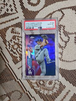 2020 Topps Chrome Clayton Kershaw Purple Refractor PSA 10
