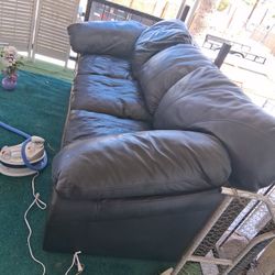 Italian Leather Couch 