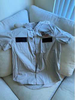Five Nights at Freddy’s Security Guard Button Up Shirt Size XL