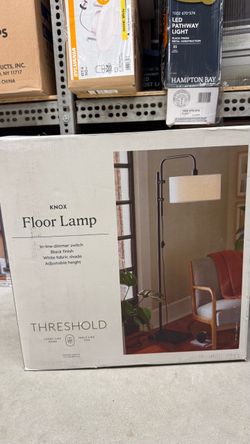 Threshold Knox Floor Lamp – Black Finish Approx. 72” H x 16” W Retail price $115 Our price $69