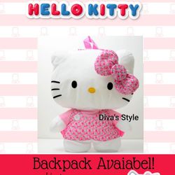 Hello Kitty Soft Plush Doll Backpack 18" Authentic Brand New Large Size Gift New
