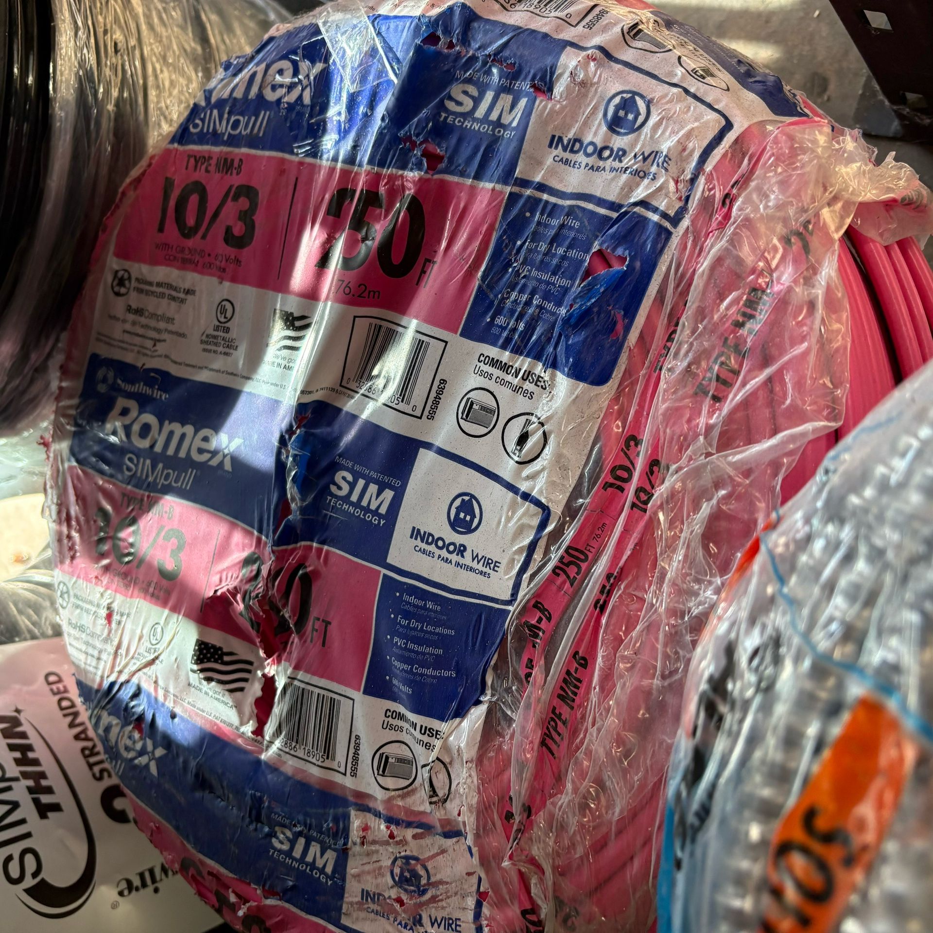 New Romex Wire 10/3 250ft,New Products : American Fashion Style Bags On Sale