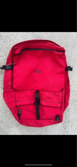 Wildland Fire Fighter  Canvas Backpack with Black Buckles