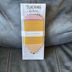 New Sealed Teacher Teaching School Set Of 2 Notepads Paper
