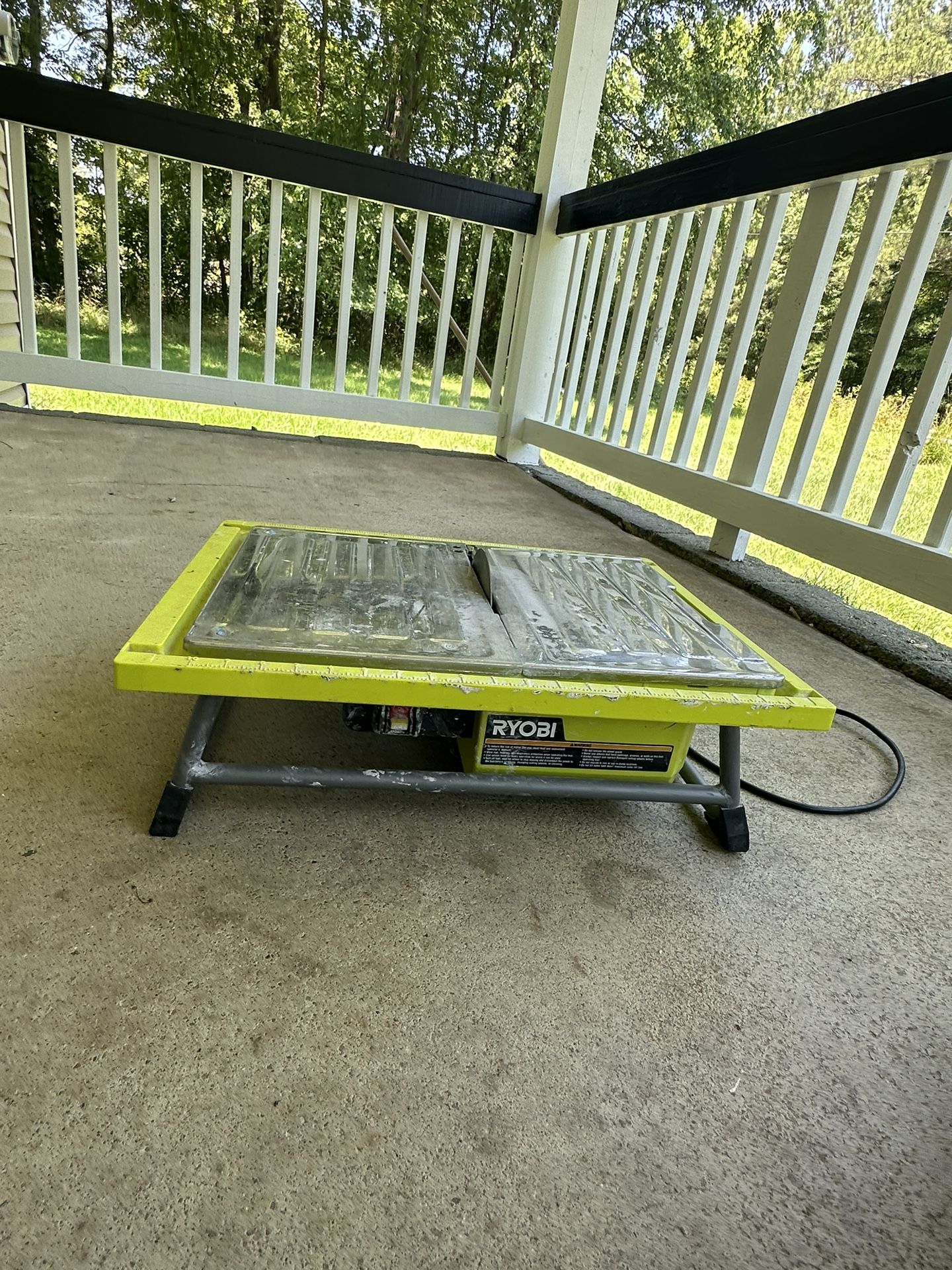 Ryobi WS7221CN 7" Wet Tile Saw Table Bench Top Portable 1.8 Amp 3450 RPM