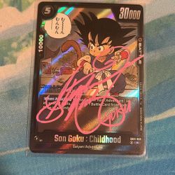 Mint Autograph Dragon Ball, Z