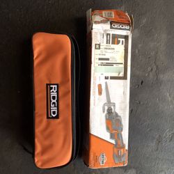 RIDGID - Thru Cool 6 Amp Corded 1-Handed Orbital Reciprocating Saw Kit