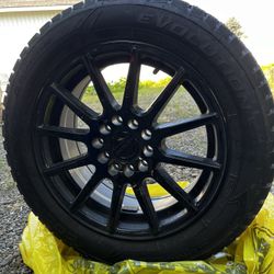 205/55R16 Studded Snow Tires With Rims And Lug Nuts