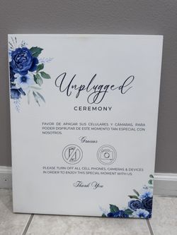 Unplugged Ceremony Canvas 16x20