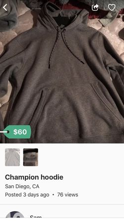 Champion hoodie take less today only!