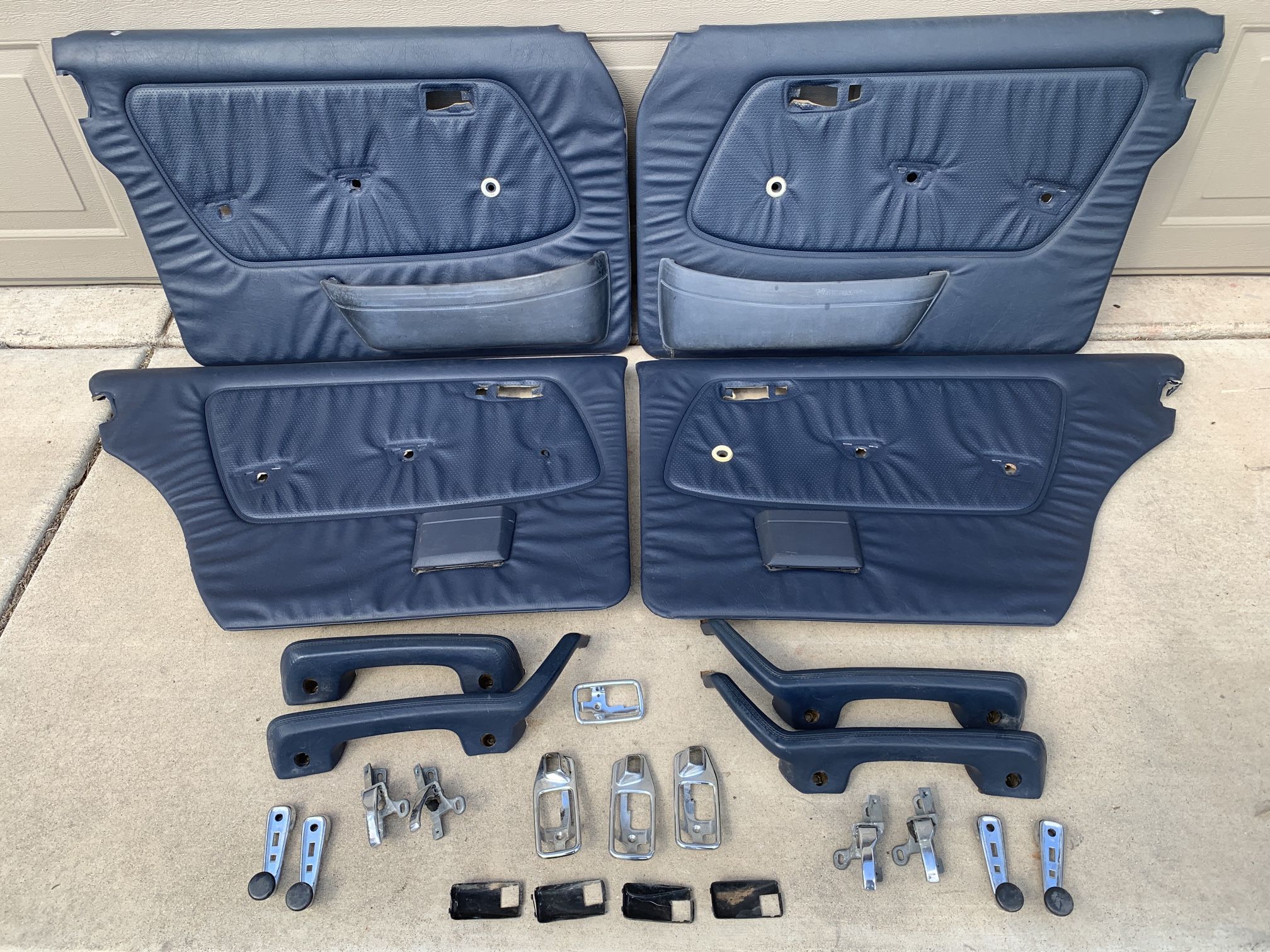 Genuine Original Interior Door Panel Set 1977 To 1985 Mercedes-Benz 240D/W123