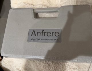 Sealed New - Anfrere 40 Pcs SAE & Metric Tap And Die Sets.