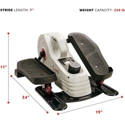 Sunny Health & Fitness Magnetic Under Desk Elliptical Machine Foot Pedal Exerciser Fully Assembled