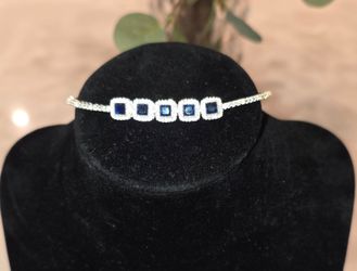 💙✨ 925 Sterling Silver Blue Sapphire Bracelet ✨💙