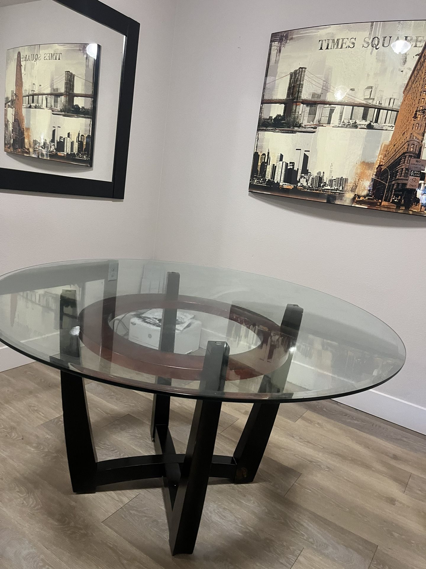 Round Glass Dining Room Table