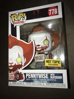 Funko pop IT 2 exclusive pennywise with skateboard