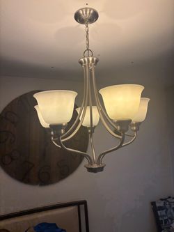 5-Light Brushed Nickel Chandelier