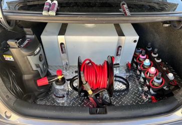 Small compact car detail setup