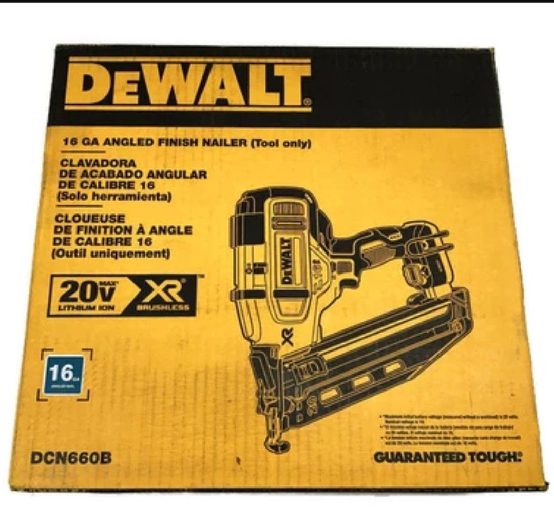 DeWalt DCN660B 16 GAUGE ANGLED FINISHING NAILER NEW